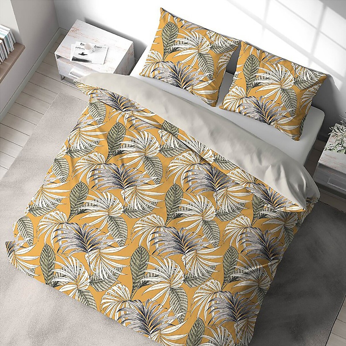 Parure Housse De Couette 3pcs 100% Polyester 72gsm Aquilie