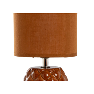 Lampada Da Tavolo Comodino Ricaricabile Accensione On/Off Modello Nasso Arancione