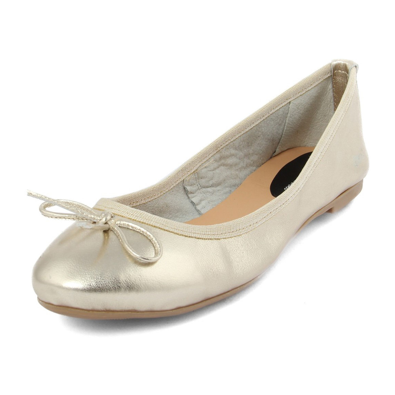 Ballerine Donna In Pelle Colore Dorato-