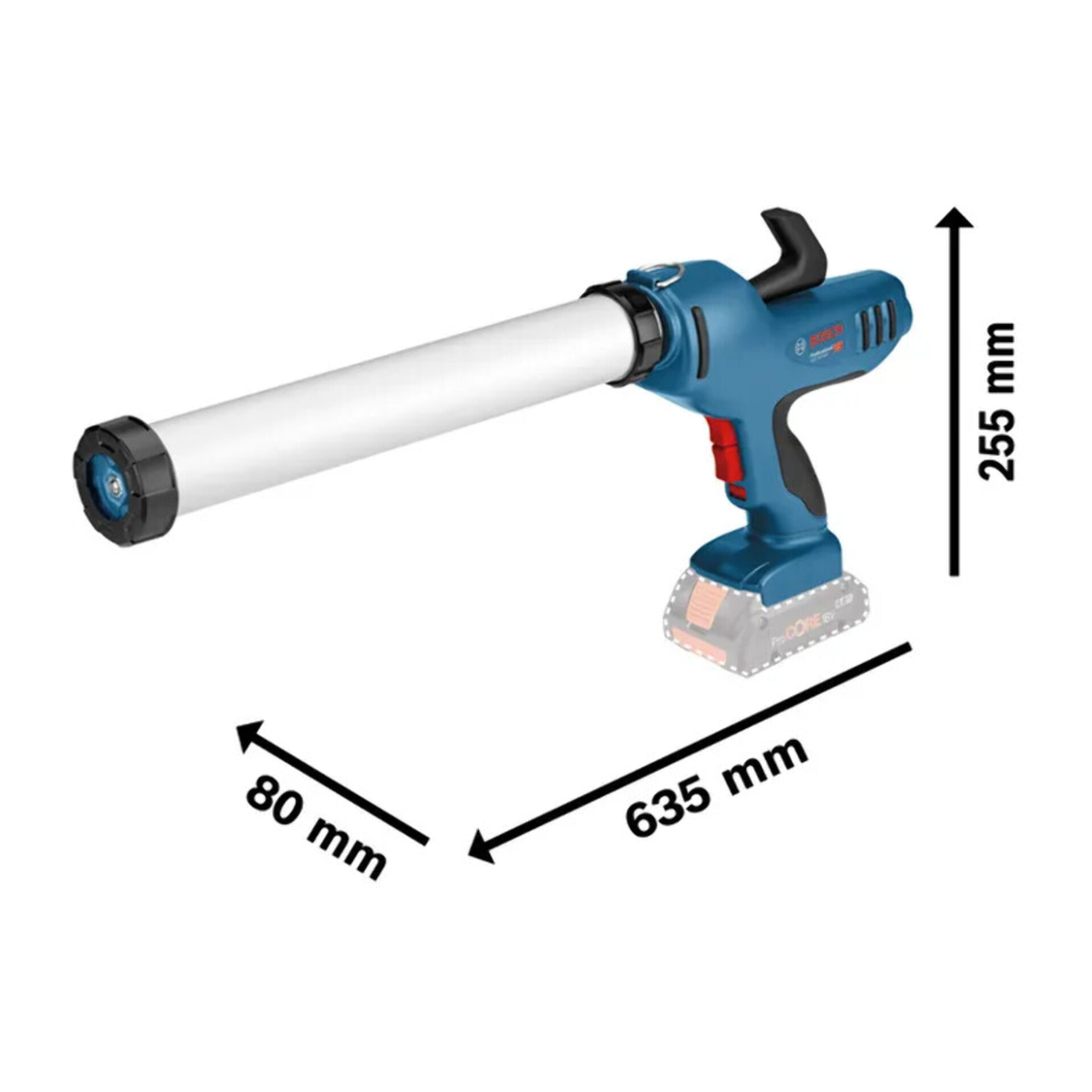 Pistolet à mastic BOSCH GCG 18V-600 Professional - 06019C4001