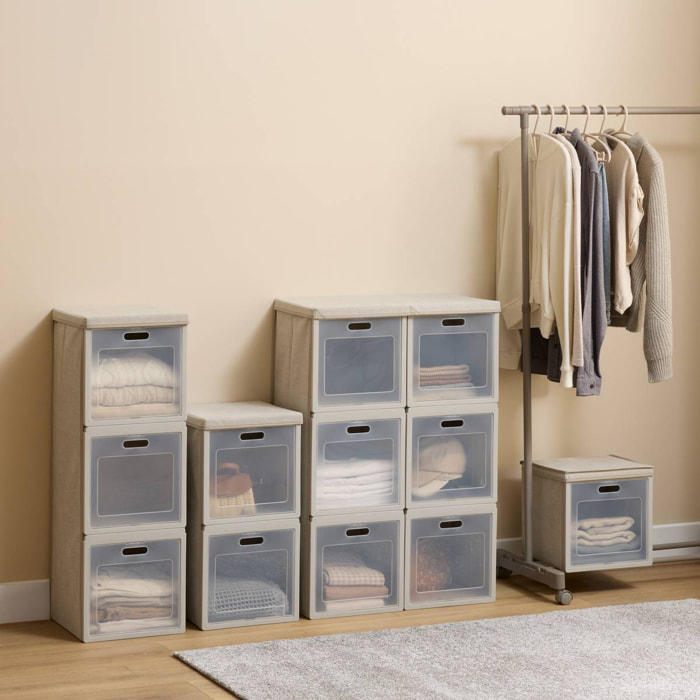 Rangement 6 cases pliable Cube'N Door 61x91cm beige