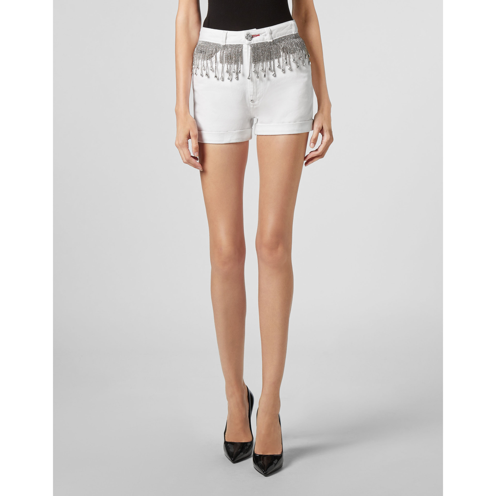 PHILIPP PLEIN Denim Shorts