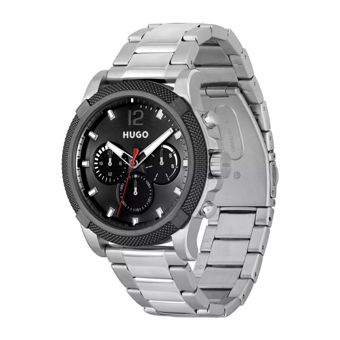 Reloj Hugo 1530295 Hombre Analogico Cuarzo con Correa de Acero inoxidable