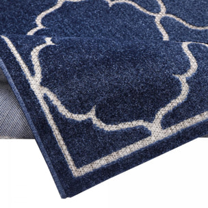 Tapis extérieur tissé kilim rond CULA