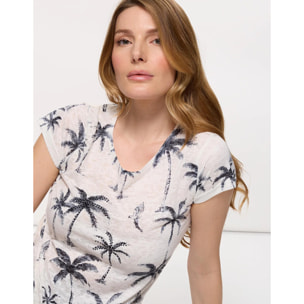 Camiseta Palmeras Pedrería - Blacasa