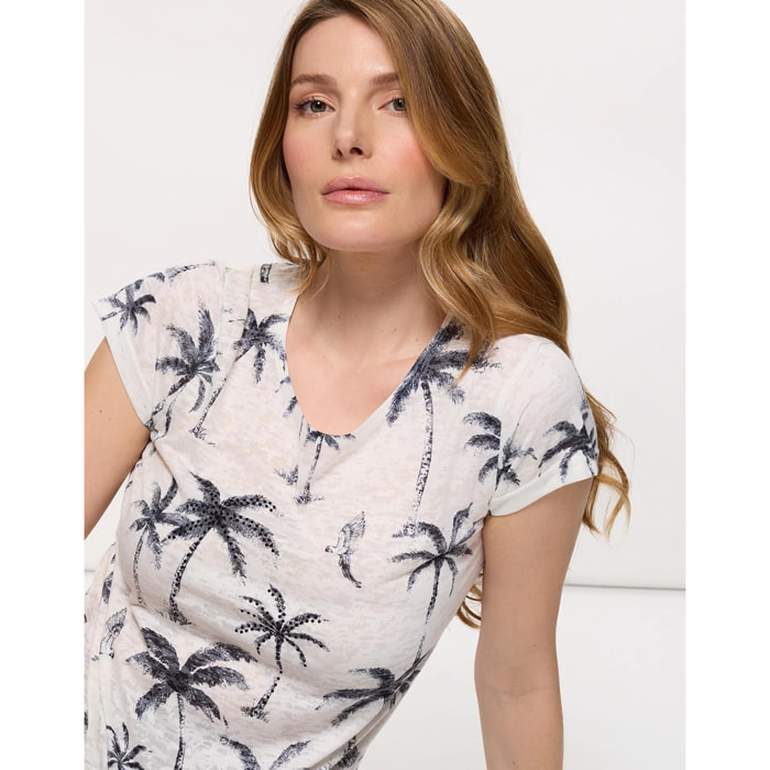 Camiseta Palmeras Pedrería - Blacasa