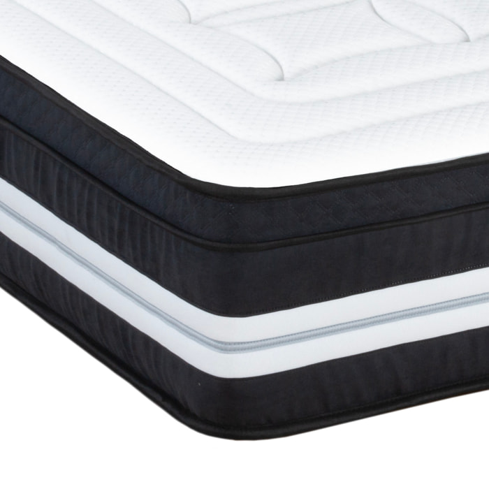 Matelas Chambord, 32 cm, Micro-Ressorts & Mémoire de Forme, Soutien Ferme, Aération Optimale