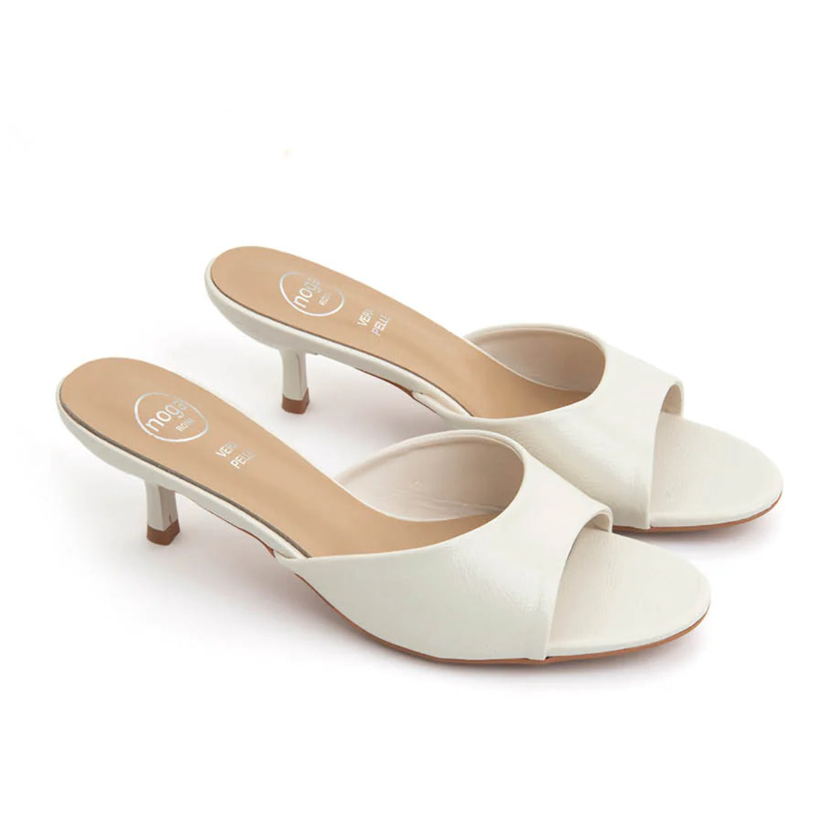 Sabot con tacco a stiletto - BEIGE