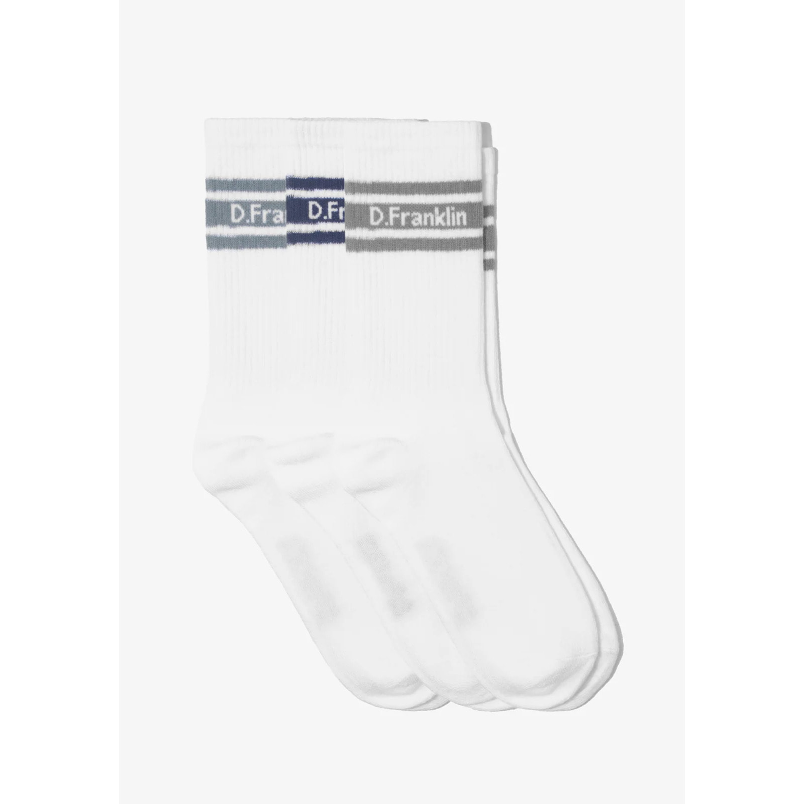 Pack de Calcetines Stripes Blanco D.Franklin
