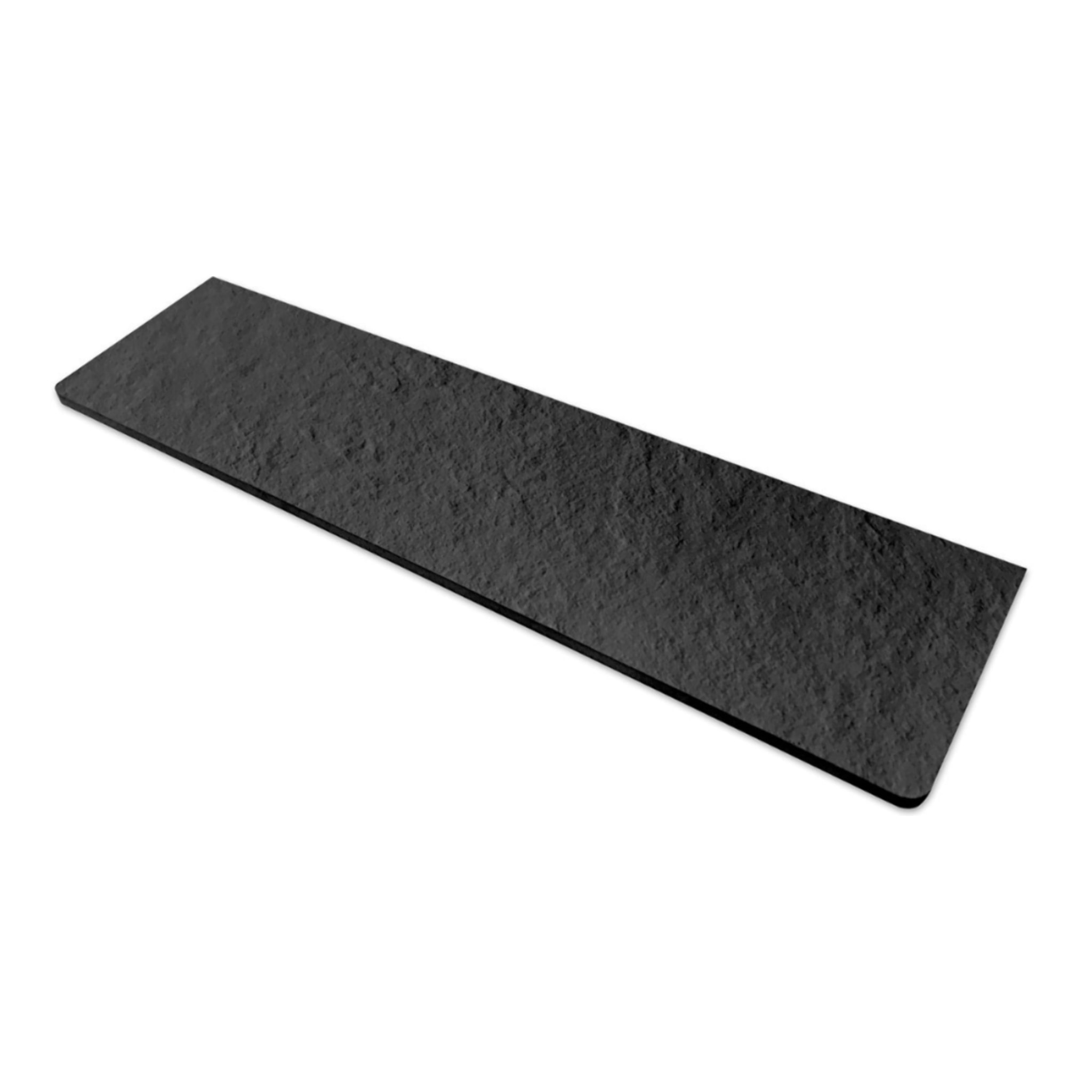 Fusion Receveur de douche 140x90cm en marbre coulé avec siphon, Graphite (SATFU14090G-S)