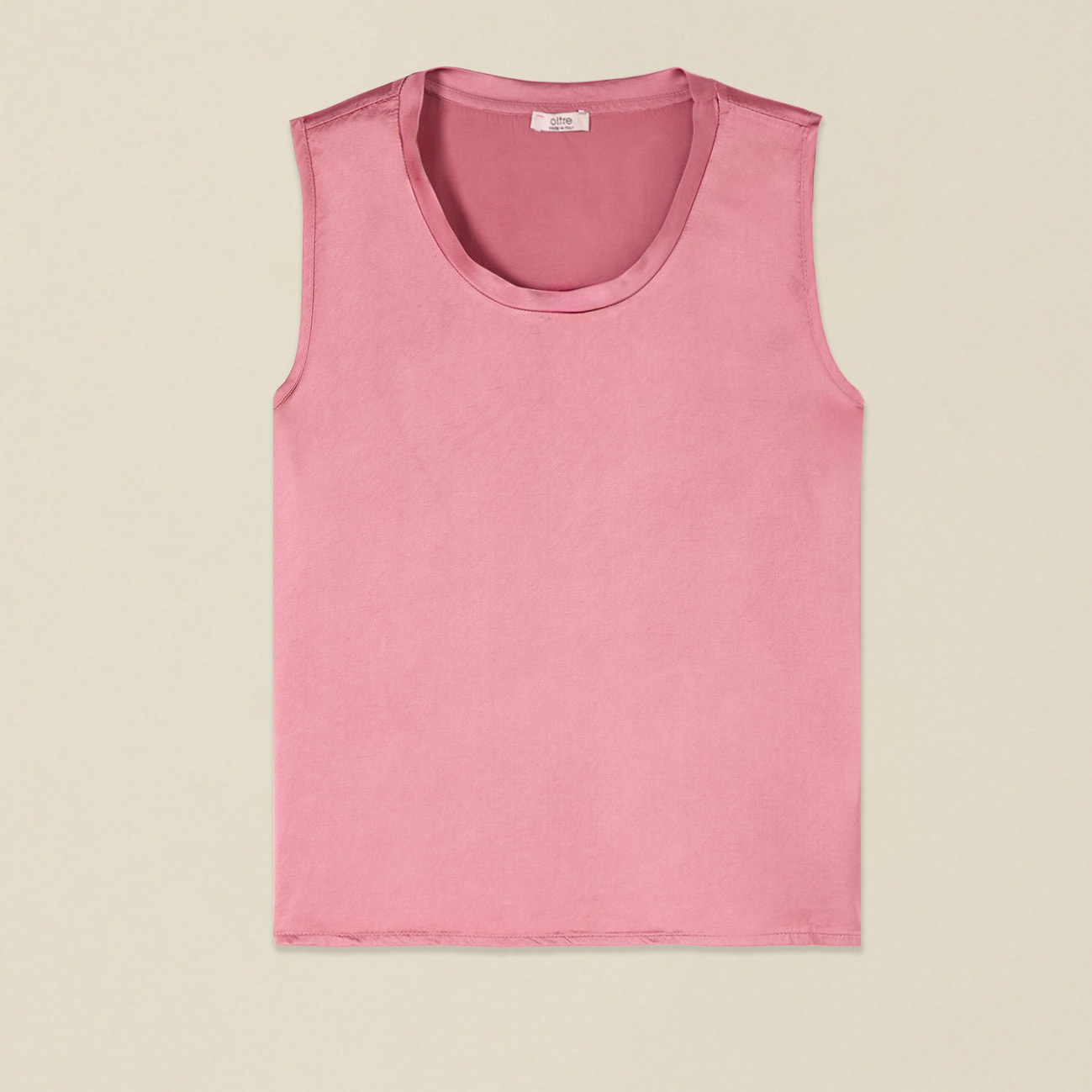 Oltre - Top in raso misto viscosa - Rosa
