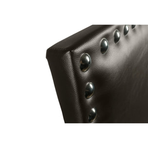 Cabecero Lirio Polipiel Chocolate 220