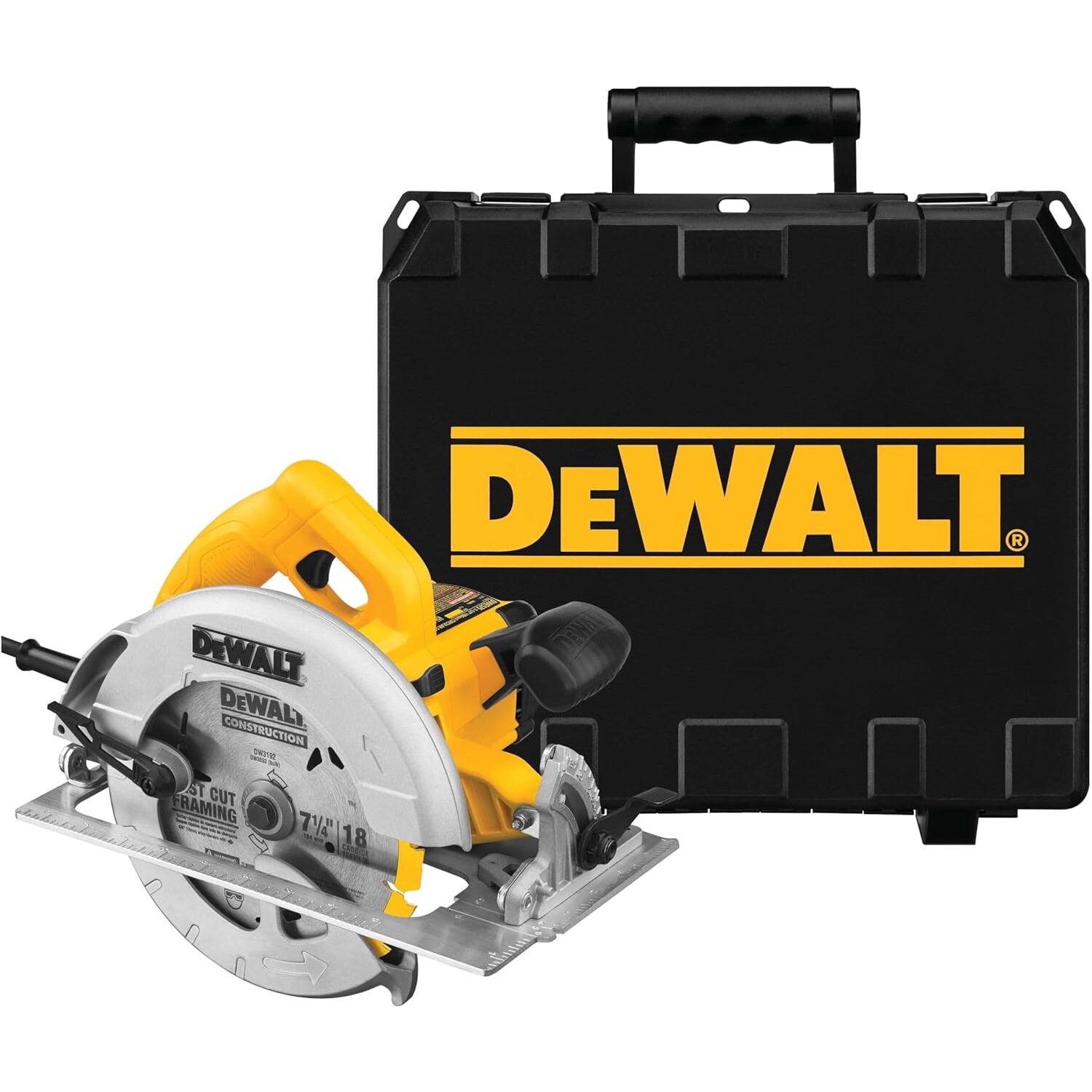 Scie circulaire 1600 W - Ø 190 mm 67 mm - Coffret - DEWALT - DWE575K-QS