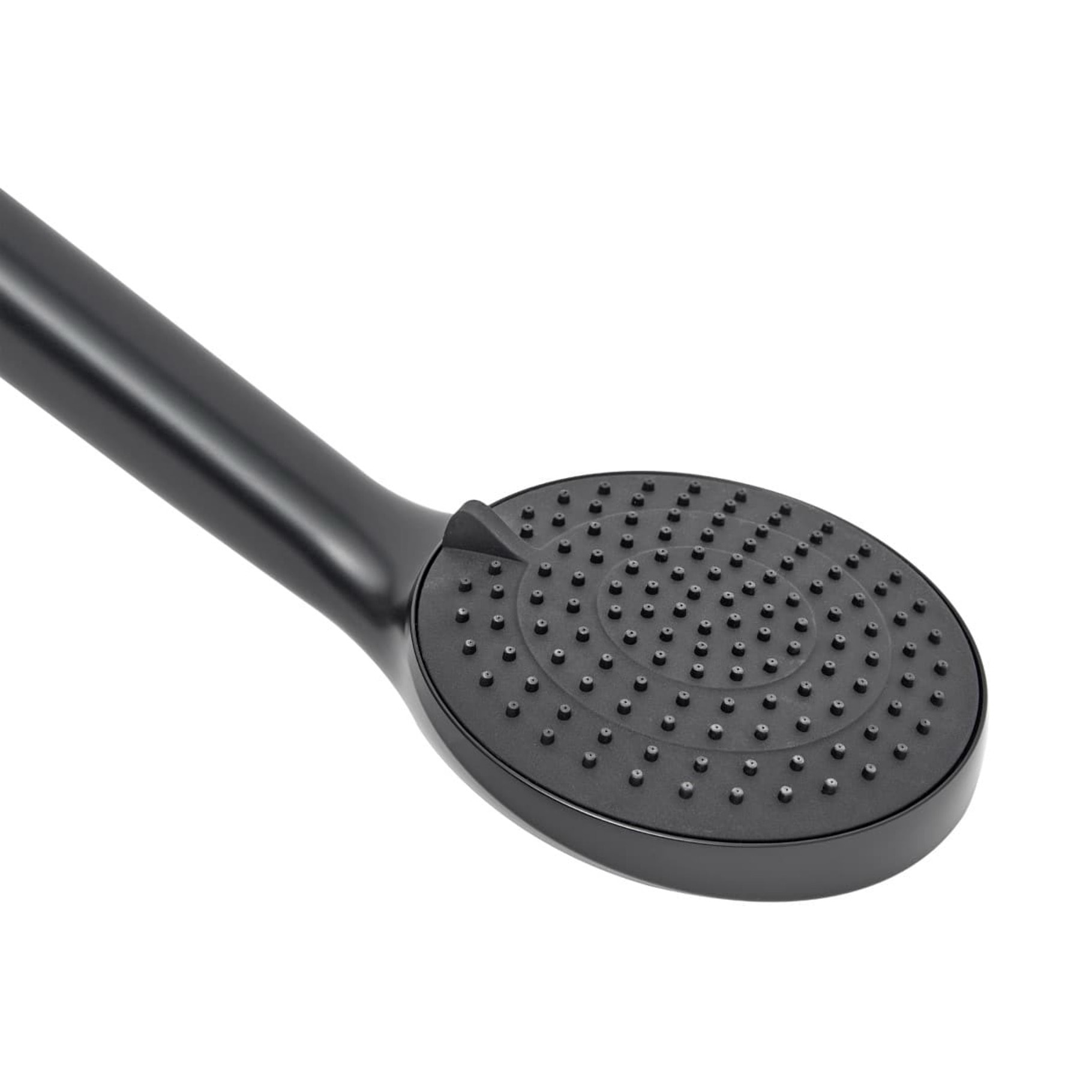 Set de douche style industriel - 3 fonctions, débit 7 l/min - tuyau flexible 70 cm, garantie 5 ans - noir mat