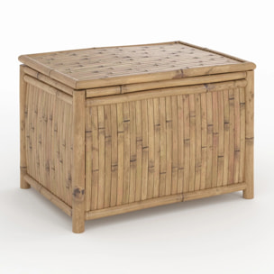 Lot de 3 coffres de jardin en bambou - Vadella