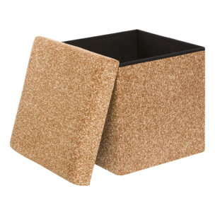 Pouf Coffre Pliable Oxia 38x38cm Ocre