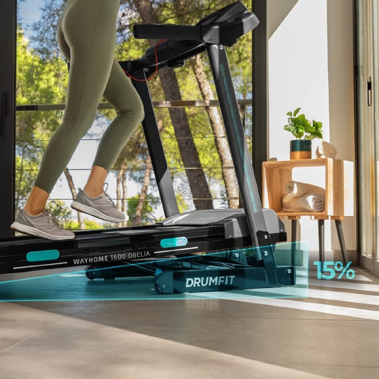 Cecotec Tapis de course DrumFit WayHome 1600 Obelia