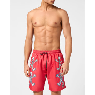 PHILIPP PLEIN Swim Trunks SKELETON