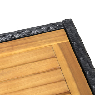 Salon de jardin 6 personnes – Table à manger – Fauteuils inclus