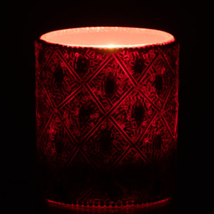 J-Line photophore - verre - rouge - large
