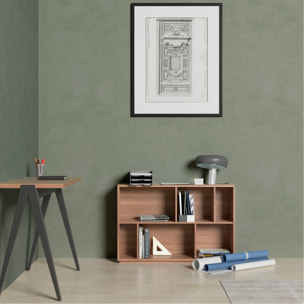 Estantería librería Nack melamina nogal 80x119x32 cm