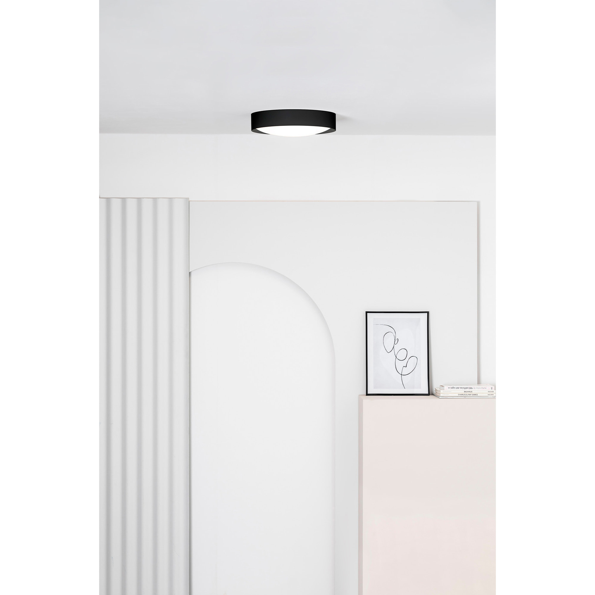 VUK Lampada plafoniera nera