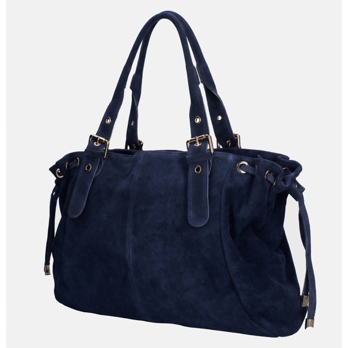 Borsa a mano da donna Made in Italy - Modello Celeste Plus - 100% pelle - 20.0 x 28.5 x 41.0 cm