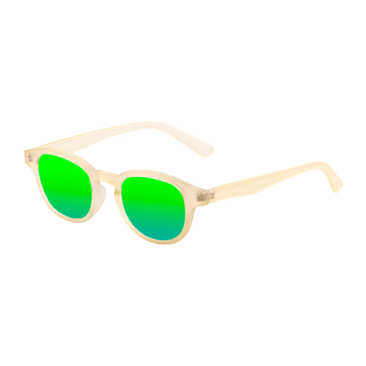 Gafas de sol PALO ALTO LAGUNA BEACH - Marrón transparente mate / Revo verde