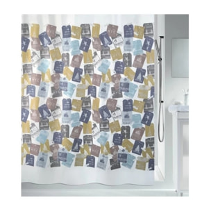 Rideau de douche polyester TRAVEL 180x200cm Multicolor Spirella