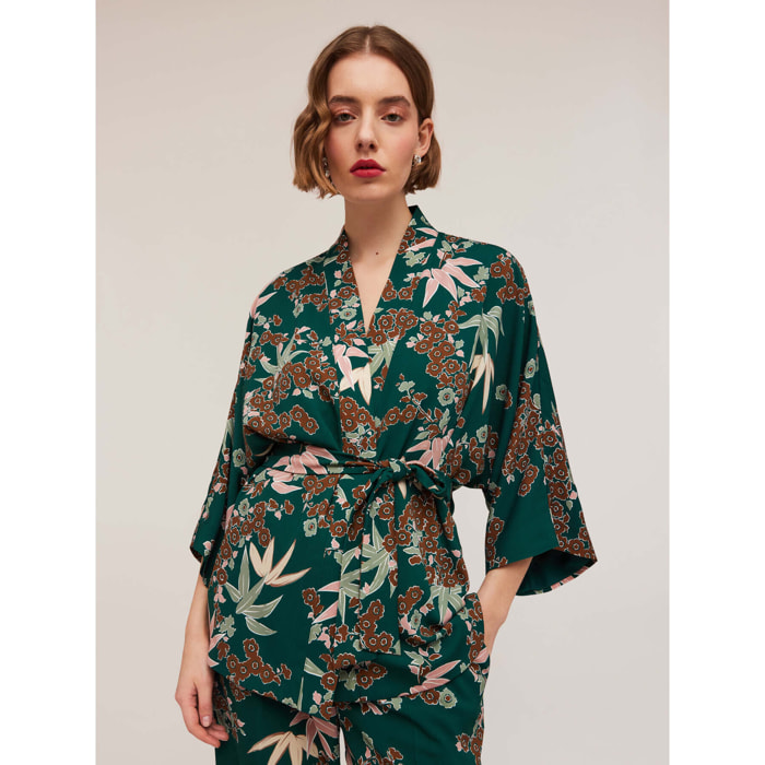 Motivi - Kimono fantasia decò - Verde