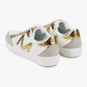 Sneakers bicolori metallizzate