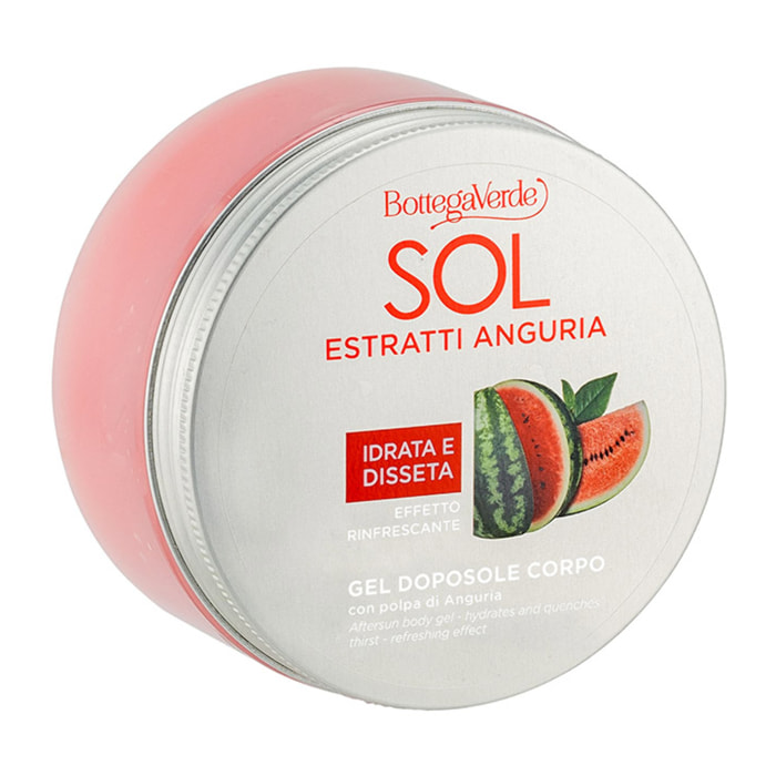 SOL Estratti Anguria - Gel doposole corpo - idrata e disseta - con polpa di Anguria - effetto rinfrescante