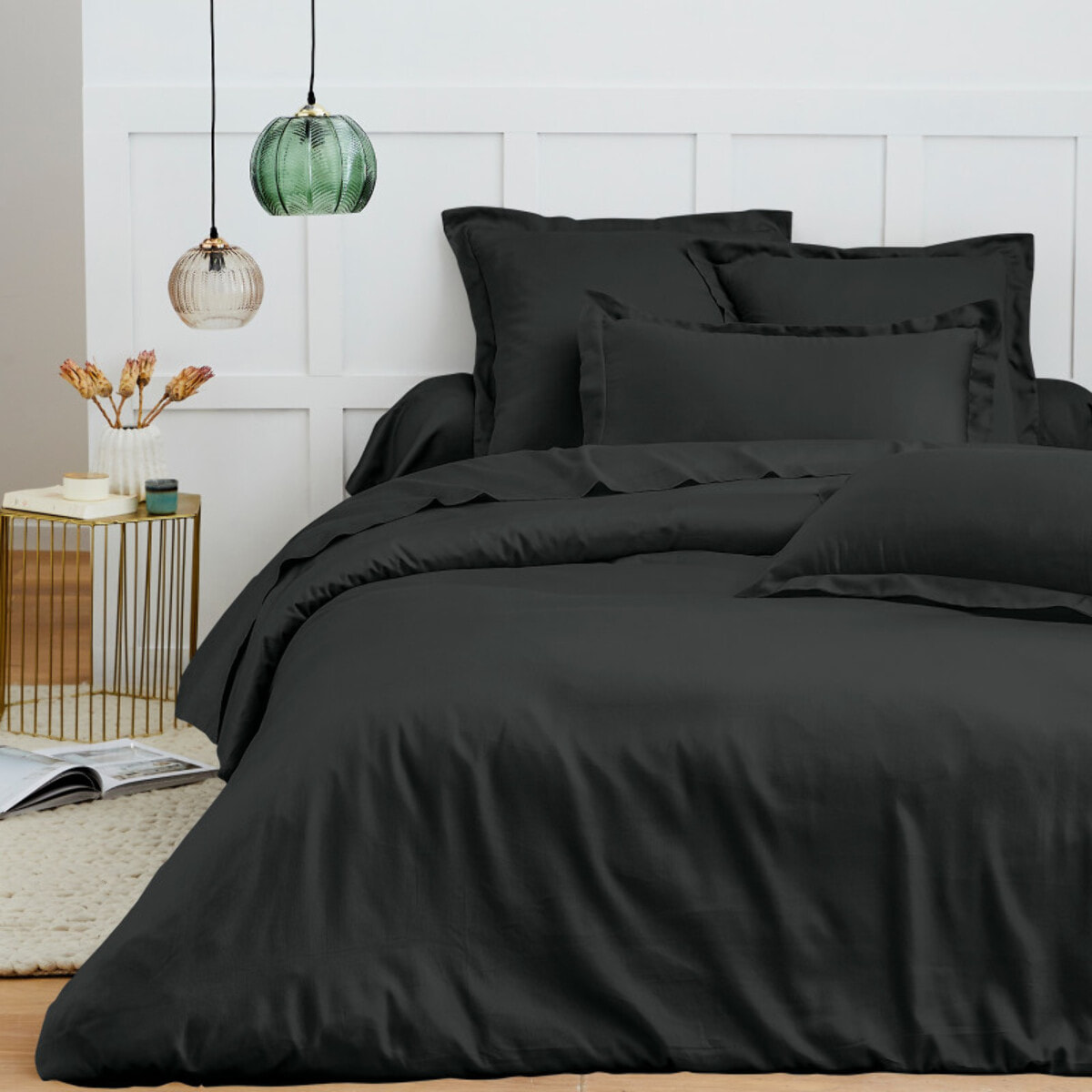 Taie de traversin 45 x 185 cm "Prémium" - Couleur: Prémium Truffe