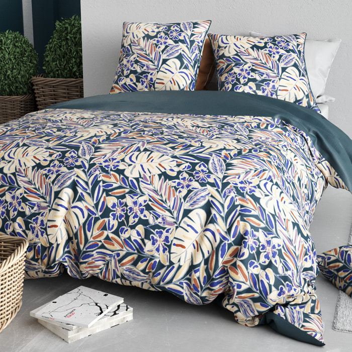 Parure Housse De Couette 3pcs 100% Coton 57 Fils NOUK