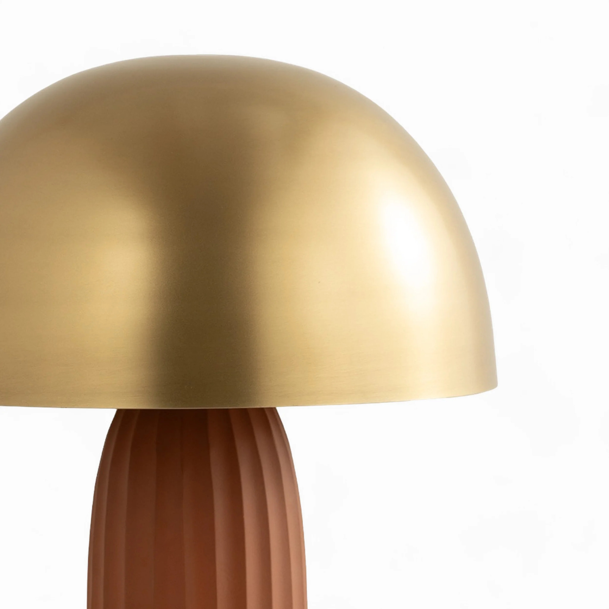 Lampe en métal terracotta et doré - Joy