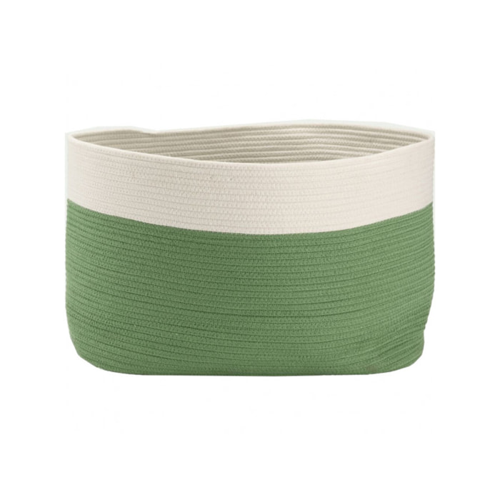 Panier de rangement bicolore oval L55xL30xH35 cm - LOUNI
