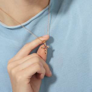 Collar Dawon acabado oro rosa 18k