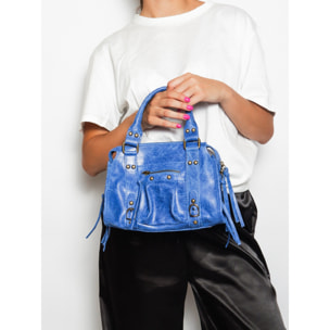 Borsa a spalla da donna - Modello Erisia - Vera pelle - 25.0 x 15.0 x 10.0 cm