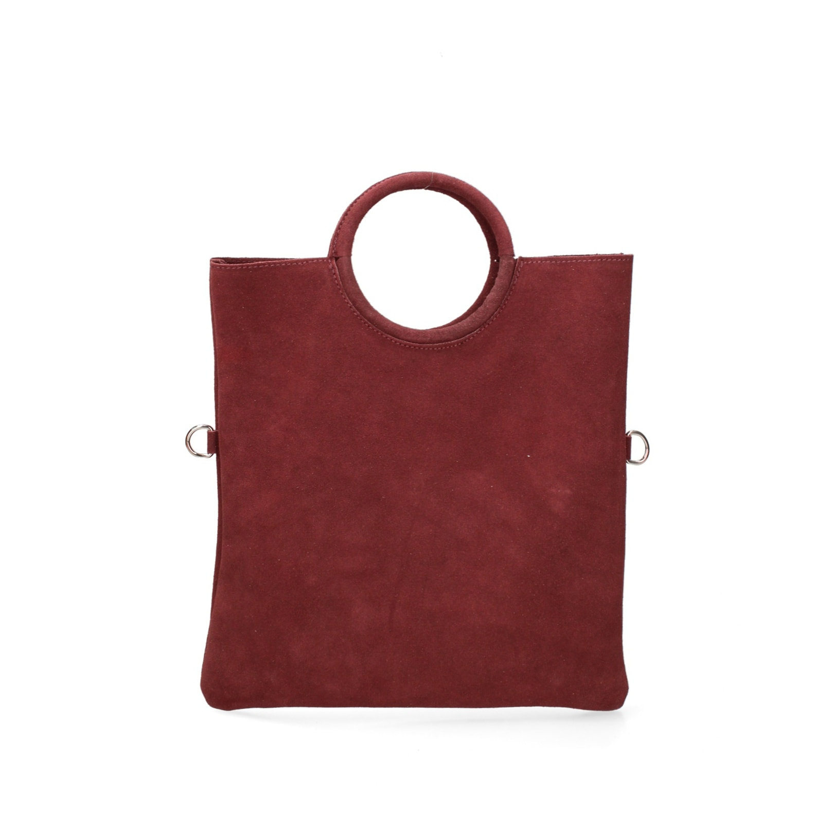 Borsa a mano da donna Made in Italy - Modello Zelia - Pelle scamosciata - 29.0 x 30.0 x 1.0 cm