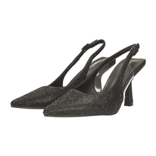 Décolleté sling back Donna Tata Italia Nero