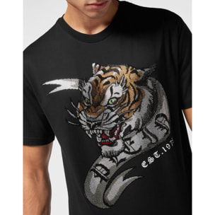 PHILIPP PLEIN Camiseta de cuello redondo y manga corta TATTOO
