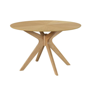 Table à manger design ovale chêne L160 cm DIELLI