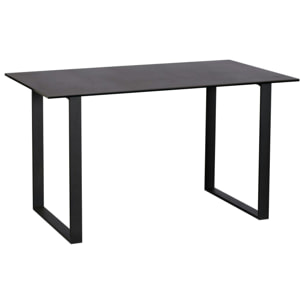 Table céramique gris foncé 135 cm TORONTO