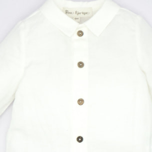 CAMISA VIELLA BOTÓN COCO CRUDA
