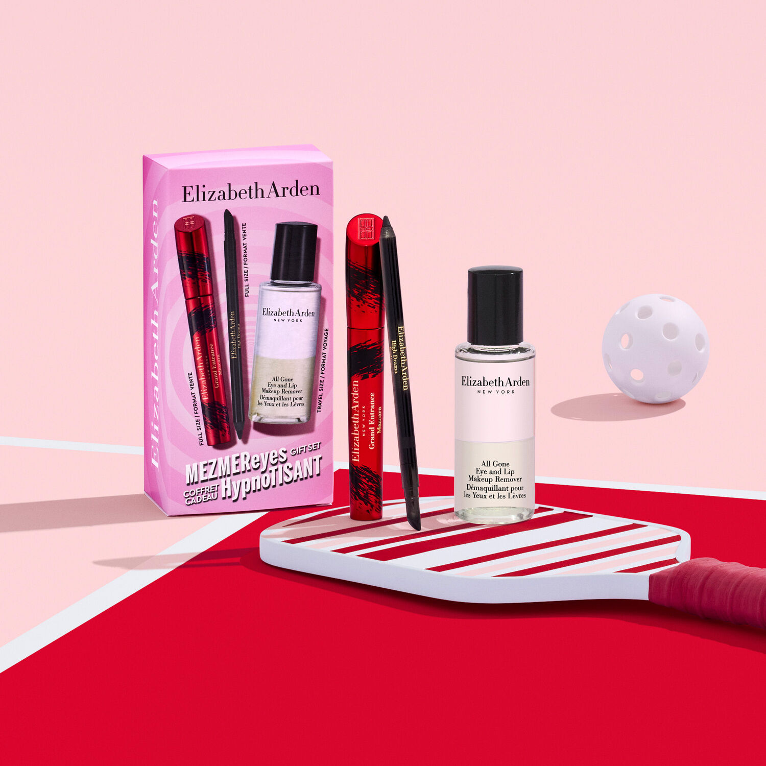 MezmerEyes - Coffret Mascara et Eyeliner Waterproof + Démaquillant Biphasé 50ml