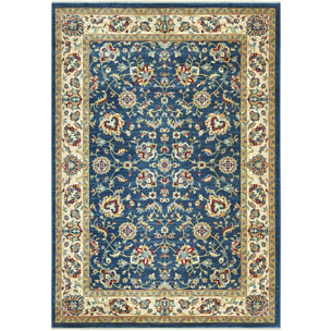 Tappeto Orientale Motivo Persiano Disegno Classico Blu