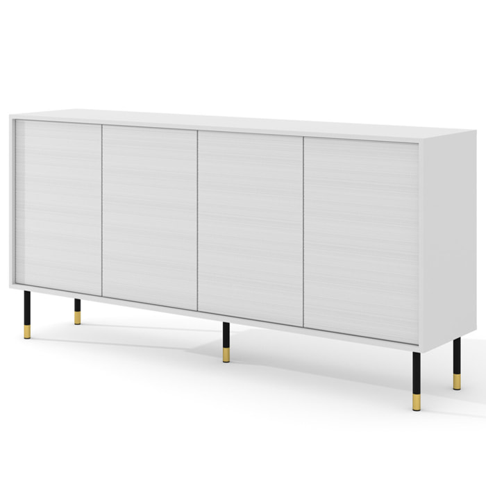 Novara - buffet bas - 180 cm - Blanc