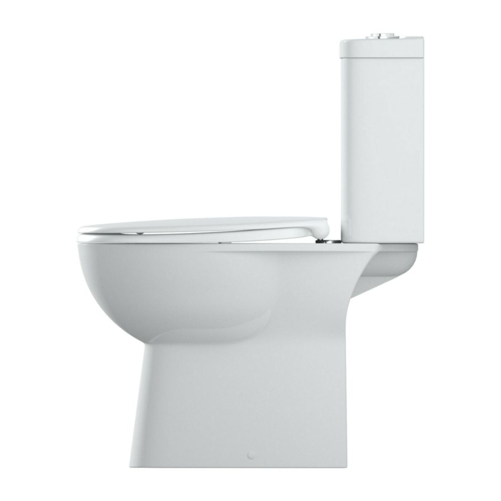 WC à poser avec réservoir et abattant softclose, sans bride, blanc alpin (longueur 70cm)