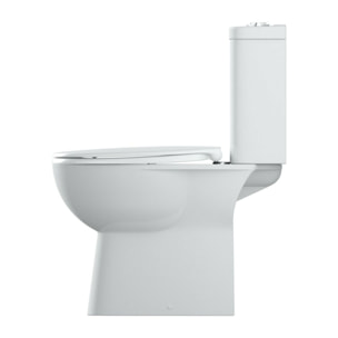 WC à poser avec réservoir et abattant softclose, sans bride, blanc alpin (longueur 70cm)
