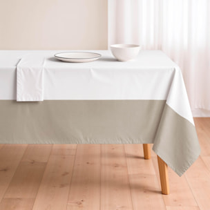 Nappe anti-taches LYON BEIGE - en 100 % coton